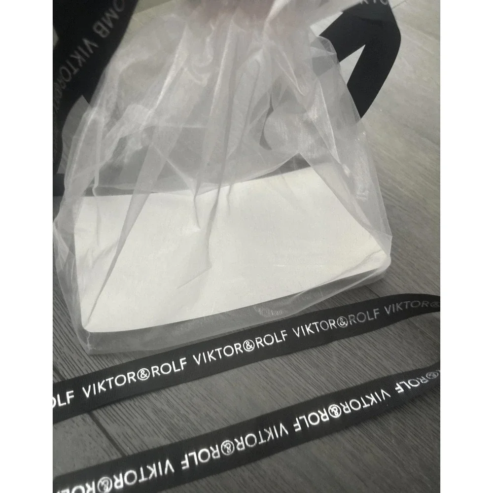 Viktor & Rolf‎ Flowerbomb Organza Carrying Bag 9x10 W/ 28in Ribbon No Perfume